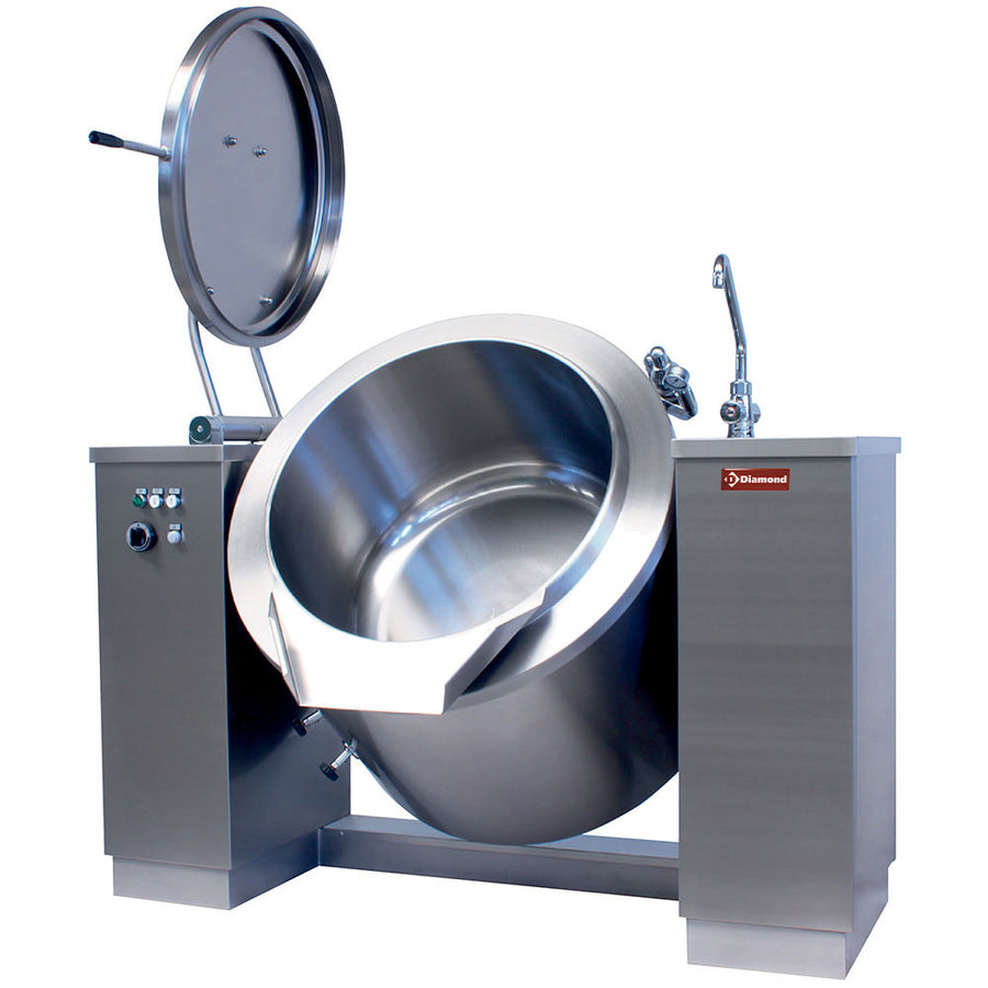 Marmite basculante électrique 300 litres, chauffage indirect