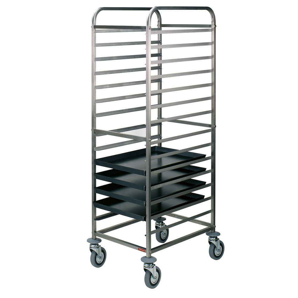 Échelle à platines inox, 14x 600x400 mm, espace 85 mm