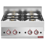 Cuisinière gaz 4 feux vifs -Top-