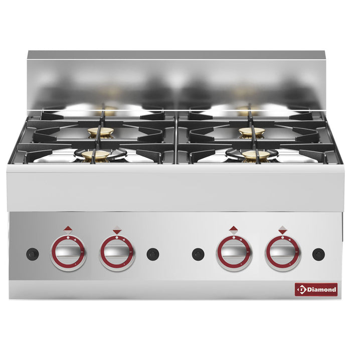Cuisinière gaz 4 feux vifs -Top-