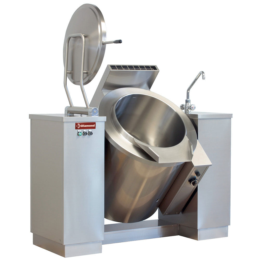 Marmite basculante gaz 500 litres, chauffage indirect