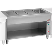 Élément bain-marie sur meuble ouvert 2x GN 1/1