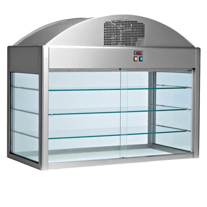 Vitrine réfrigérée indépendante avec rideau (avec fond)