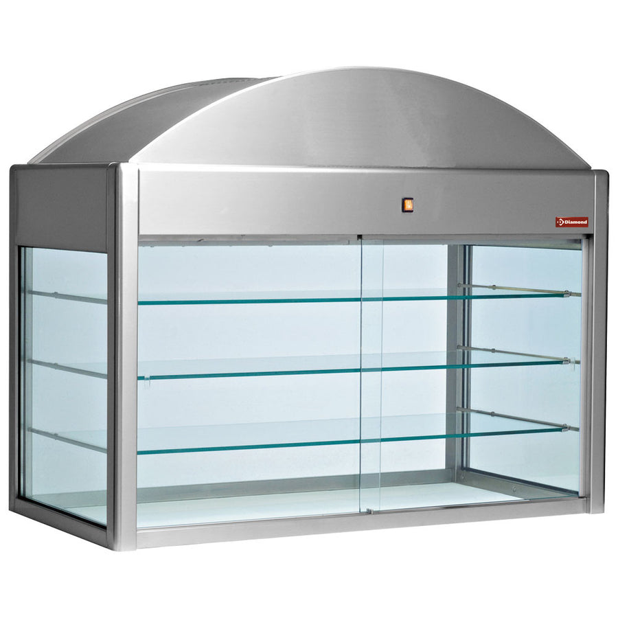 Vitrine neutre indépendante (avec fond)