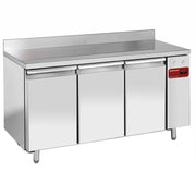 Table de congélation murale Diamond ventilée, 3 portes, dimensions 600x400 mm, capacité 550 L, sans groupe.