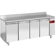 Table de congélation murale Diamond, ventilée, 4 portes, capacité 760L, modèle EN 600x400, sans groupe.