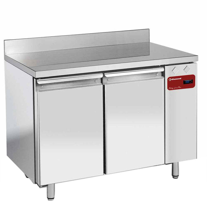 Table frigorifique,"murale", ventilée, 2 portes EN 600x400, 345 Lit.(Sans groupe)