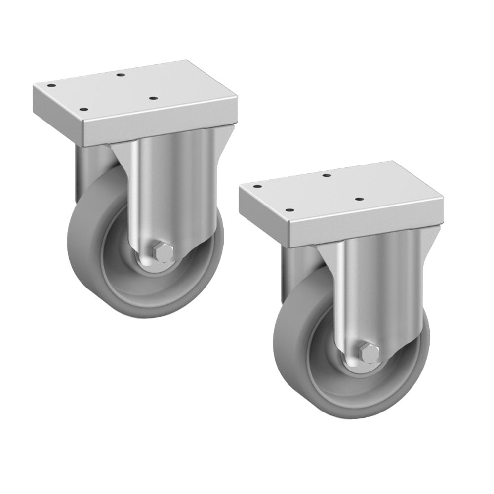 Roues en acier inox  Ø 100 mm (2 pièces)