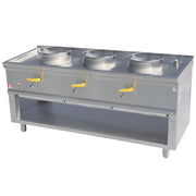 Fourneau wok 3 brûleurs