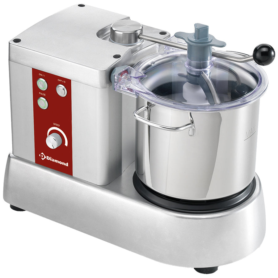 Cutter inox, 6 litres, variateur de vitesse