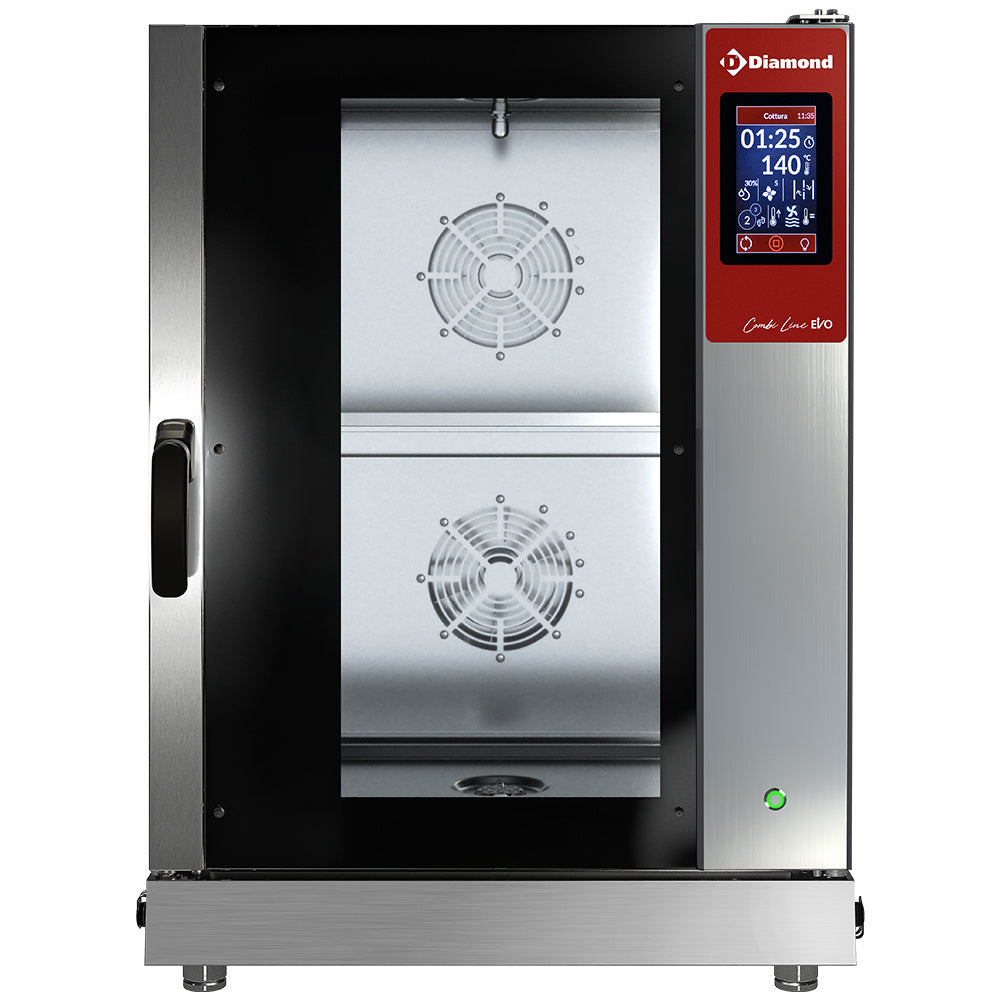 Four électrique TOUCH SCREEN vapeur/convection, 10x GN 1/1 - AUTO-CLEANING