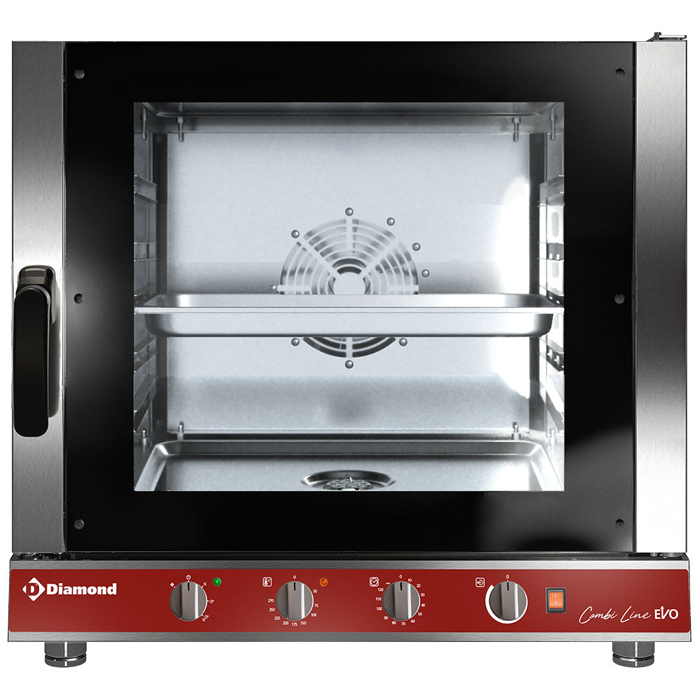Four électrique vapeur/convection, 5x GN 1/1 mécanique