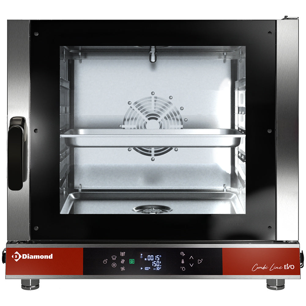 Four électrique TOUCH/DIGIT vapeur - convection 5x GN 1/1 - AUTO-CLEANING