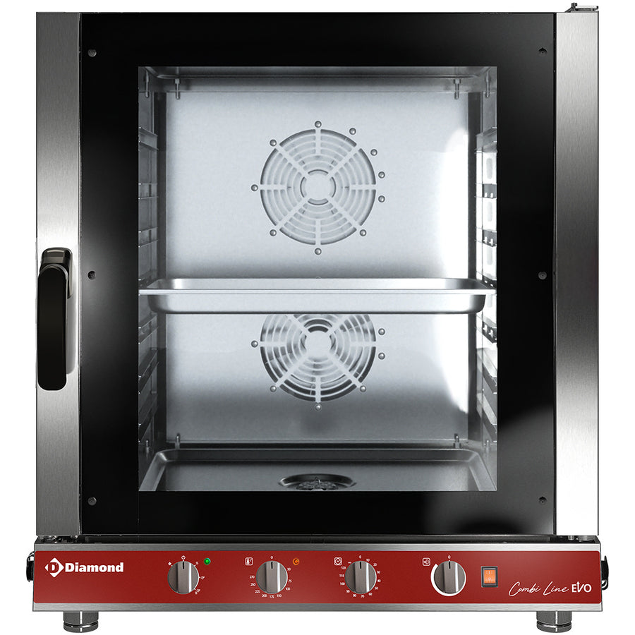Four électrique vapeur/convection, 7x GN 1/1 mécanique