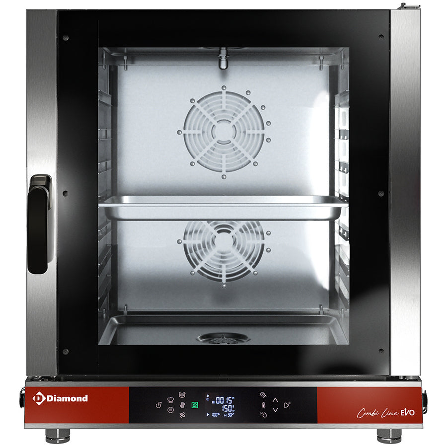Four électrique TOUCH/DIGIT vapeur - convection 7x GN 1/1 - AUTO-CLEANING