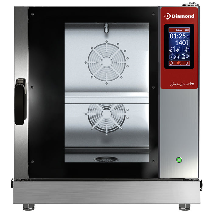 Four électrique TOUCH SCREEN vapeur - convection 7x GN 1/1 - AUTO-CLEANING