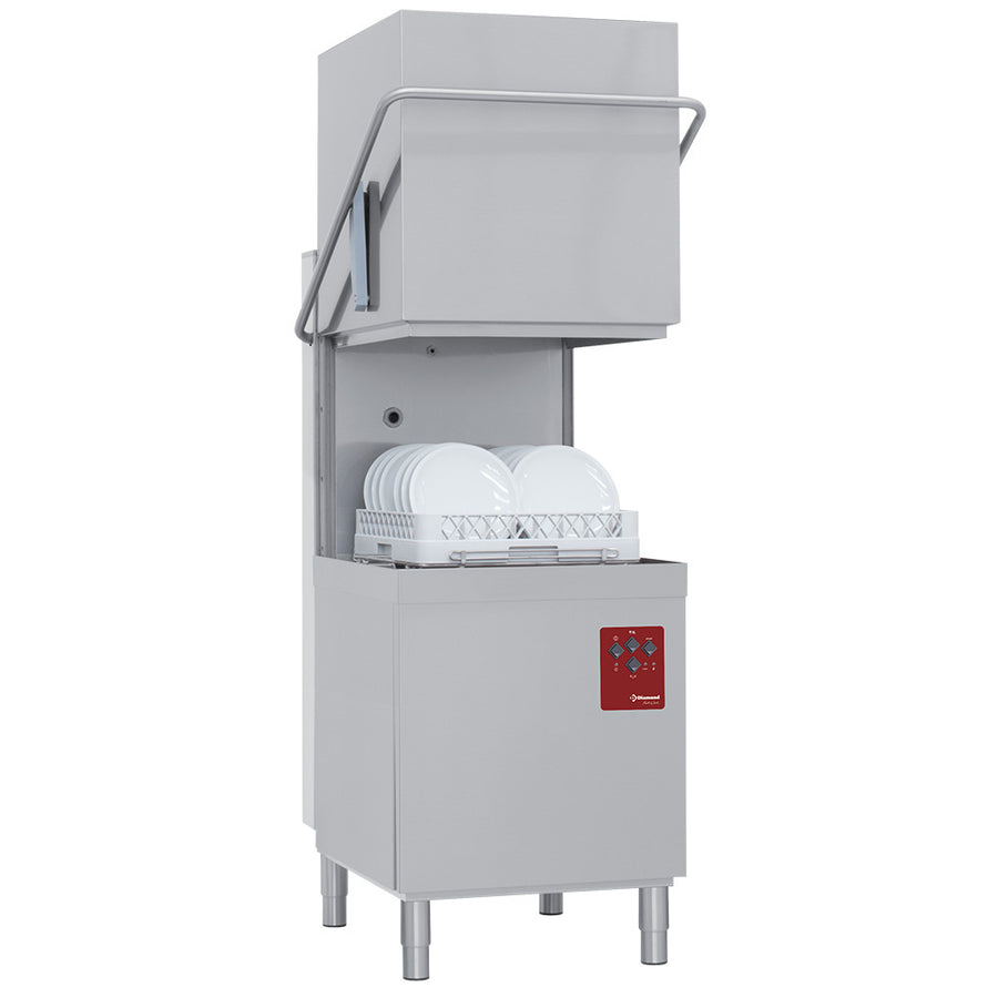 Lave-vaisselle capot, panier 500x500 mm, avec doseur détergent liquide.