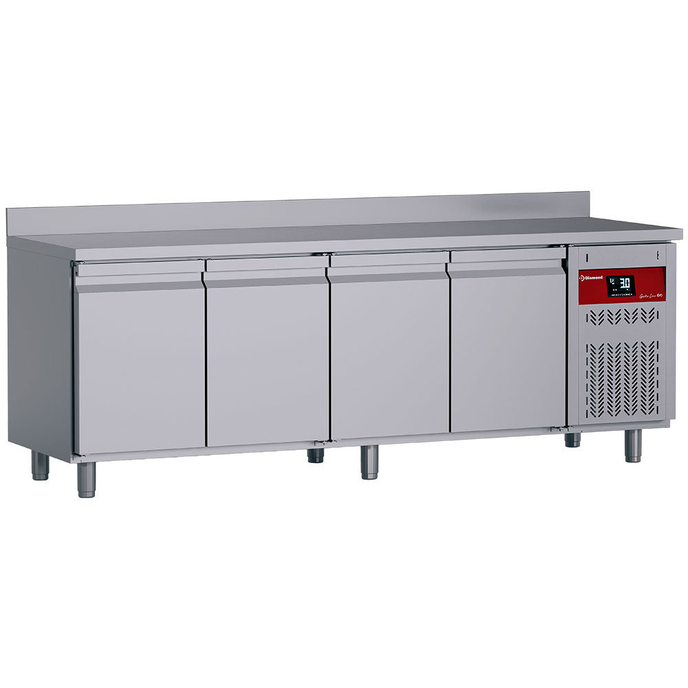 Table frigorifique "murale" ventilée, 4 portes GN 1/1, 550 litres