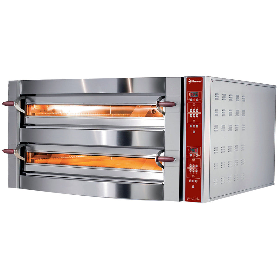 Four électrique, 2 chambres, 2x 4 pizzas 350 mm