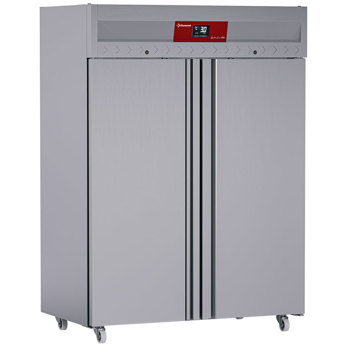 Armoire frigorifique ventilée 1400 Lit. 2 portes GN 2/1, sur roues