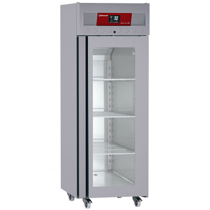 Armoire de congélation ventilée 700 Lit. 1 porte vitrée GN 2/1,  sur roues