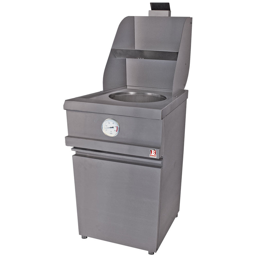 Friteuse gaz HEAVY DUTY, 1 cuve ronde, mécanique