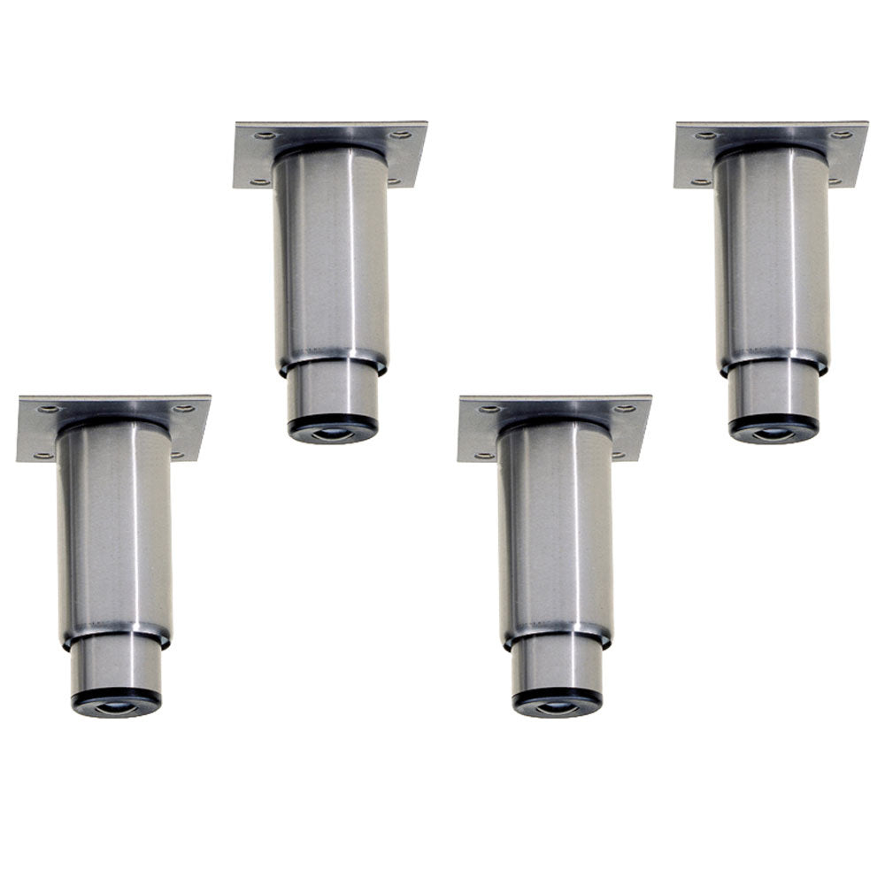 Kit 4 pieds réglables 130/200 mmen inox pour armoires