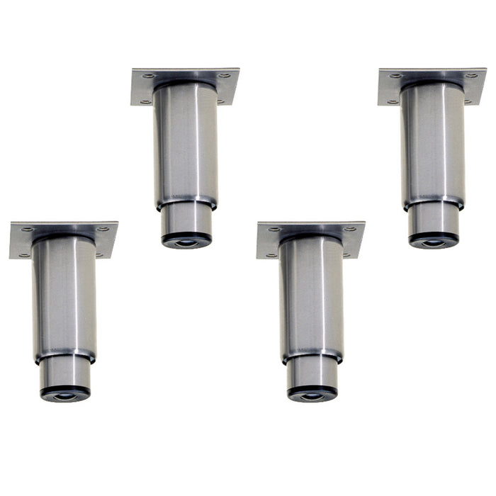 Kit 4 pieds réglables 130/200 mmen inox pour armoires