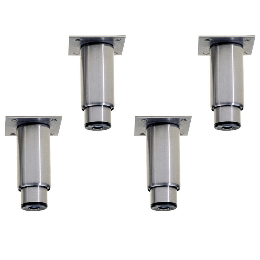 Kit 4 pieds réglables 130/200 mmen inox pour armoires