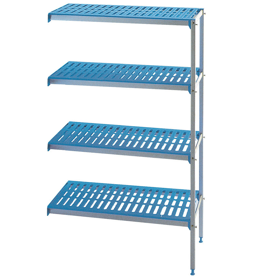 Rayonnage angulaire en aluminium anodisé 4 niveaux "Modular Rack"