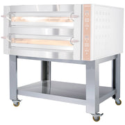 Support "simili inox" x GDX6/35-LDP  "extra large" , 4 roues, 2 avec freins