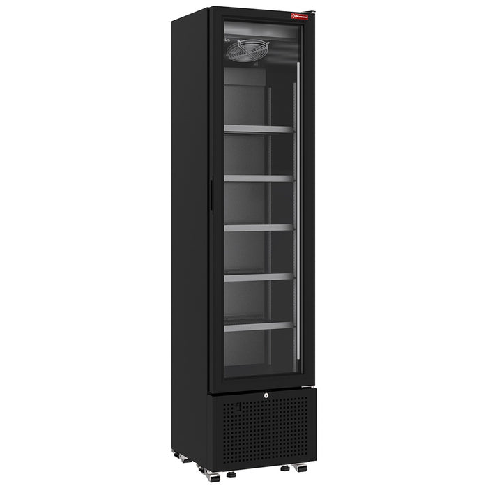 Vitrine ventilée positive 221 litres NOIRE