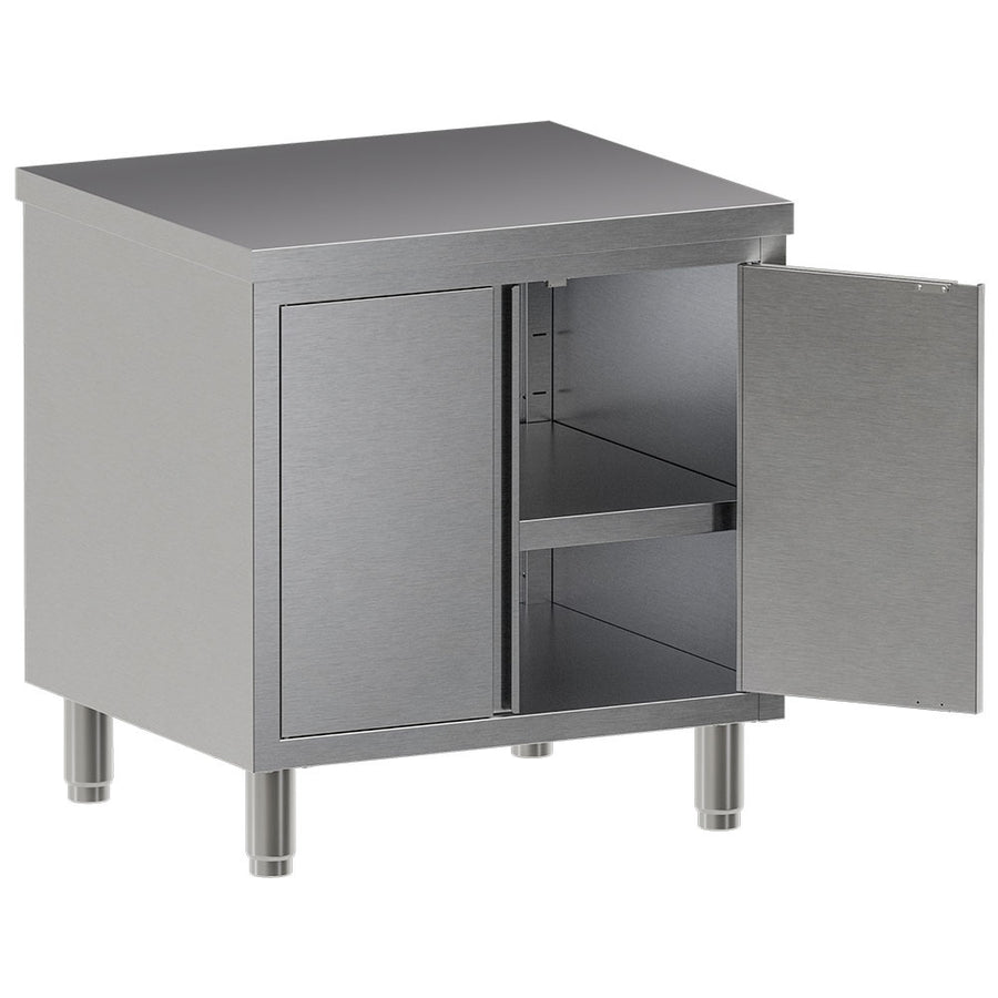 Table armoire neutre, portes battantes