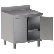 Table armoire neutre, portes battantes, avec dosseret arrière