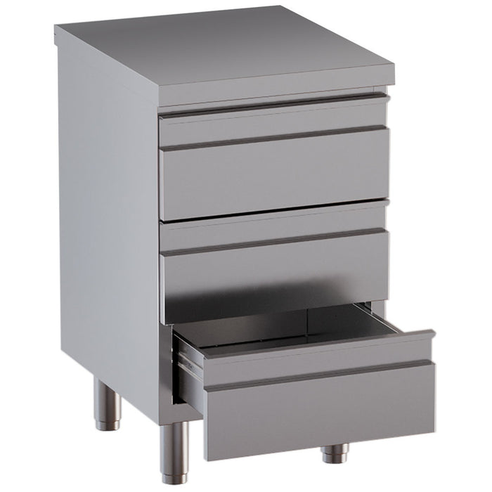 Table sur armoire avec 3 tiroirs
