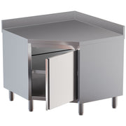 Tables armoire d'angle 90°, avec dosseret arrière