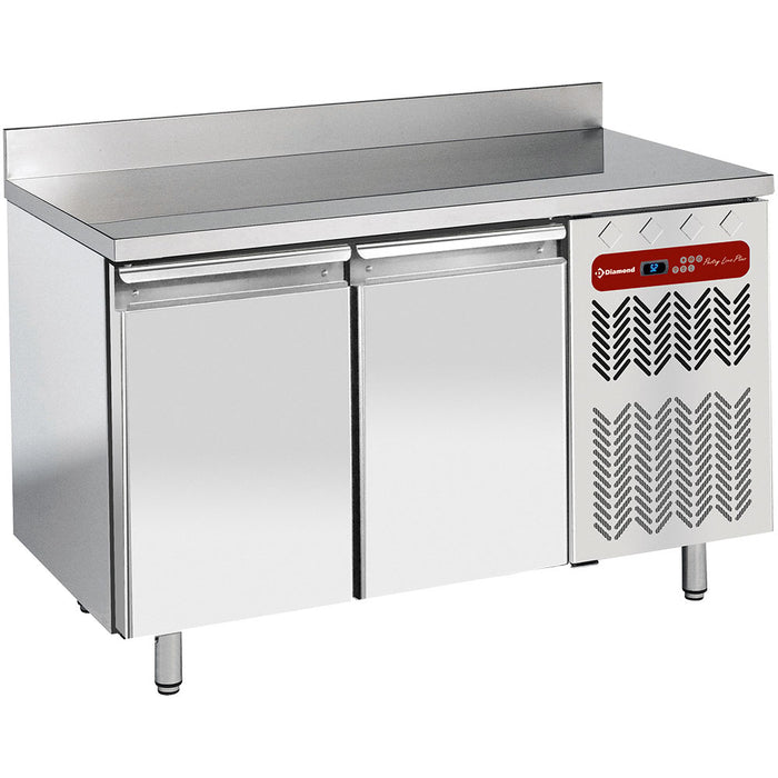 Table de congélation "murale", ventilée, 2 portes EN 600x400, 345 lit