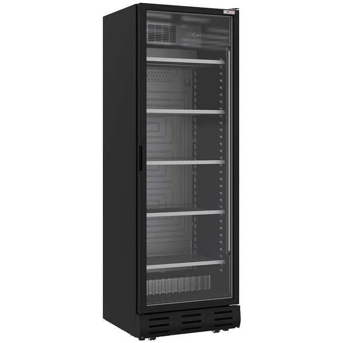 Vitrine ventilée positive 382 litres NOIRE