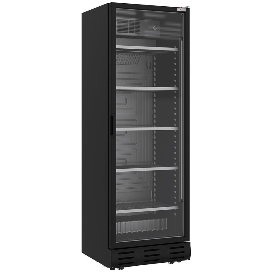 Vitrine ventilée positive 382 litres NOIRE