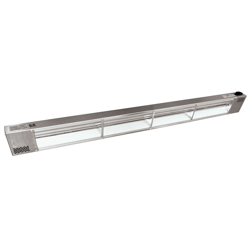 Interrupteur On/Off pour chauffe-mets en mobilier inox hygiène, modèle Diverso, visible sur l'image.