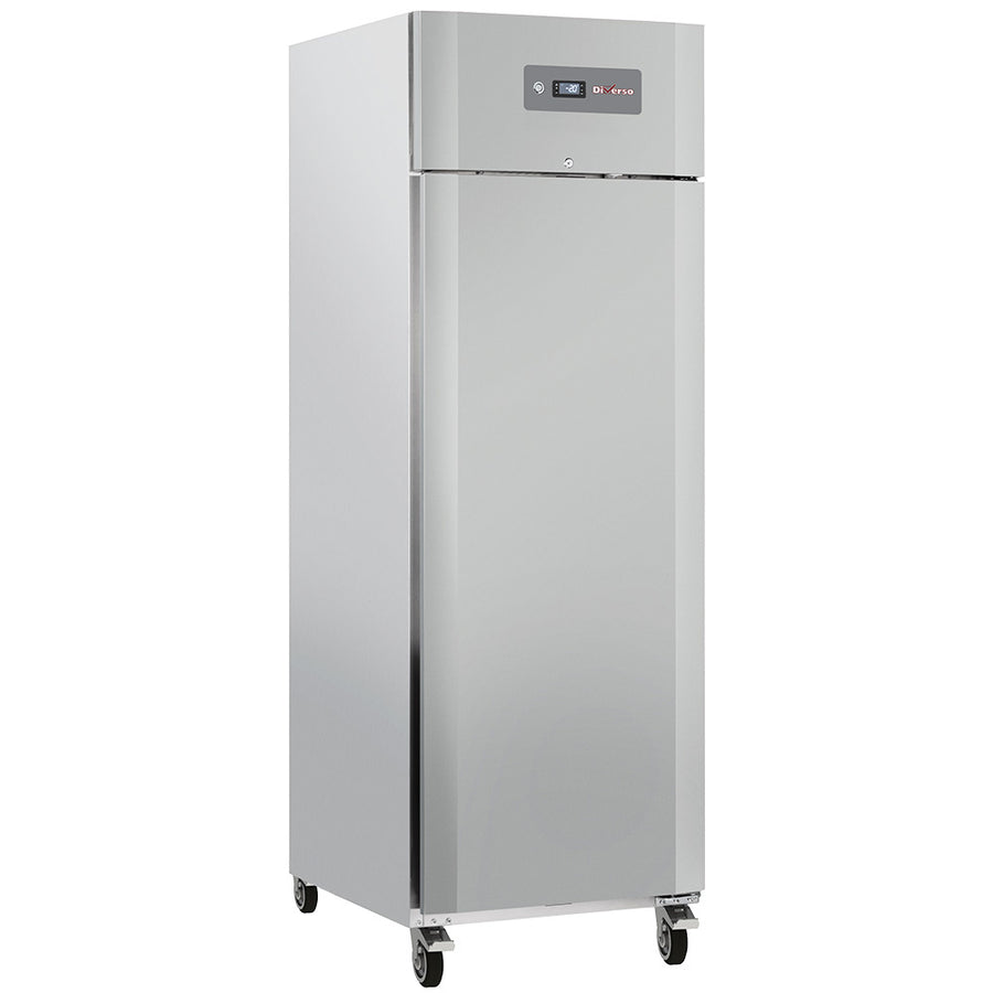Armoire frigorifique ventilée 600 Lit. 1 porte GN 2/1, sur roues, 2 avec freins