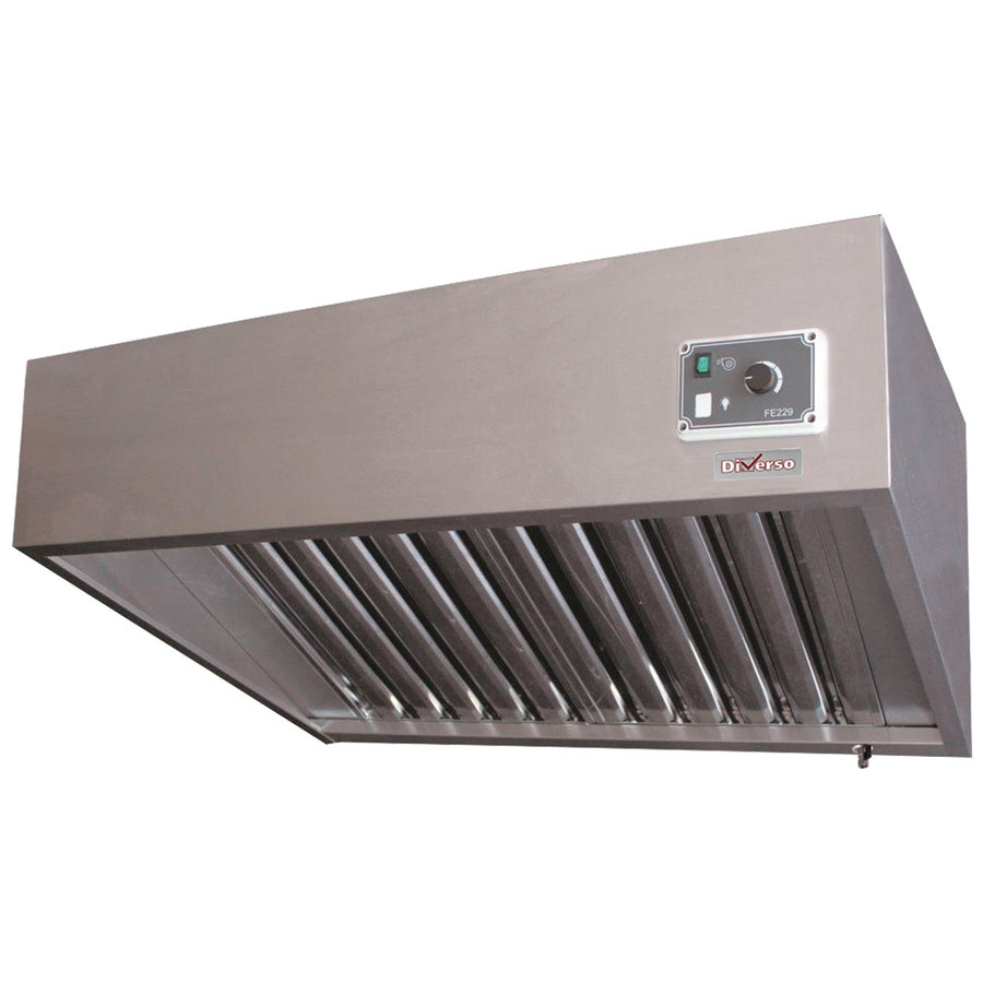 Hotte complète (7/7-1500 M3/h) 120 Pa, variateur, 2 filtres