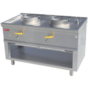 Fourneau wok 2 brûleurs
