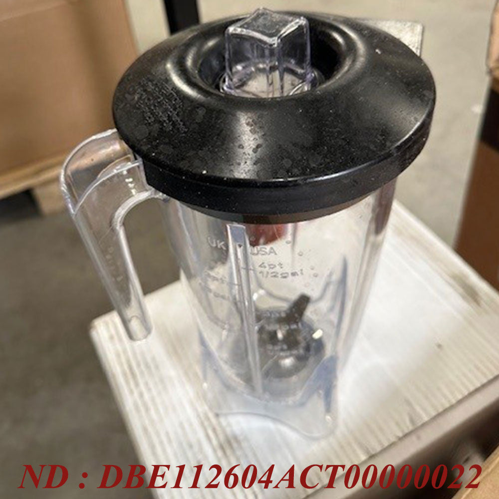 Bol en Lexan rond 2 lt, avec couvercle et couteaux (4 lames)