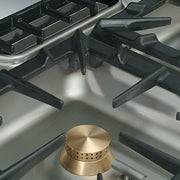 Fourneau gaz 4 feux vifs, four gaz GN 2/1 "POWERFUL"