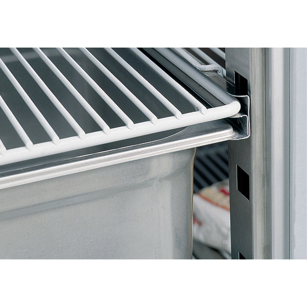 Table frigorifique ventilée, 4 portes GN 1/1, 550 Lit.& structure réfrigérée 10x GN1/6
