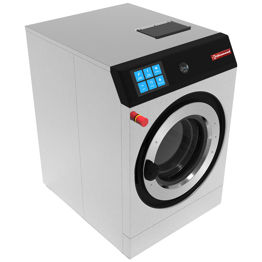 Lave-linge à super essorage, 11 kg "inox"