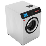 Lave-linge à super essorage Diamond inox, capacité 14 kg, affichant le tambour ouvert et le panneau de contrôle.