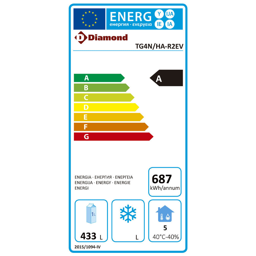 Table frigorifique "murale", ventilée, 4 portes GN 1/1, avec évier