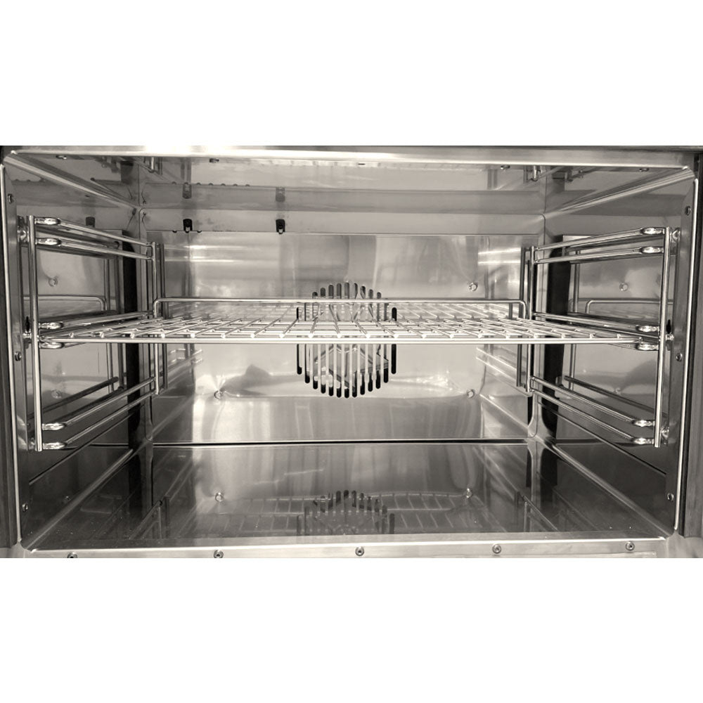Fourneau gaz 6 feux vifs, four élec. convection GN 1/1, armoire neutre